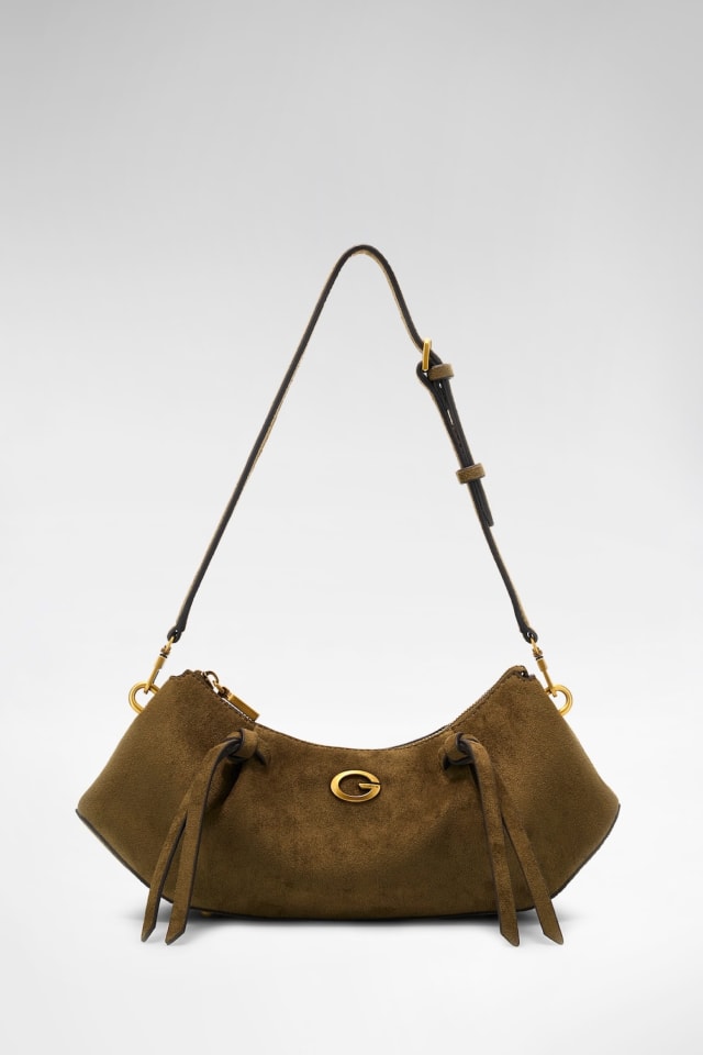 Bolso de hombro Allegra de ante