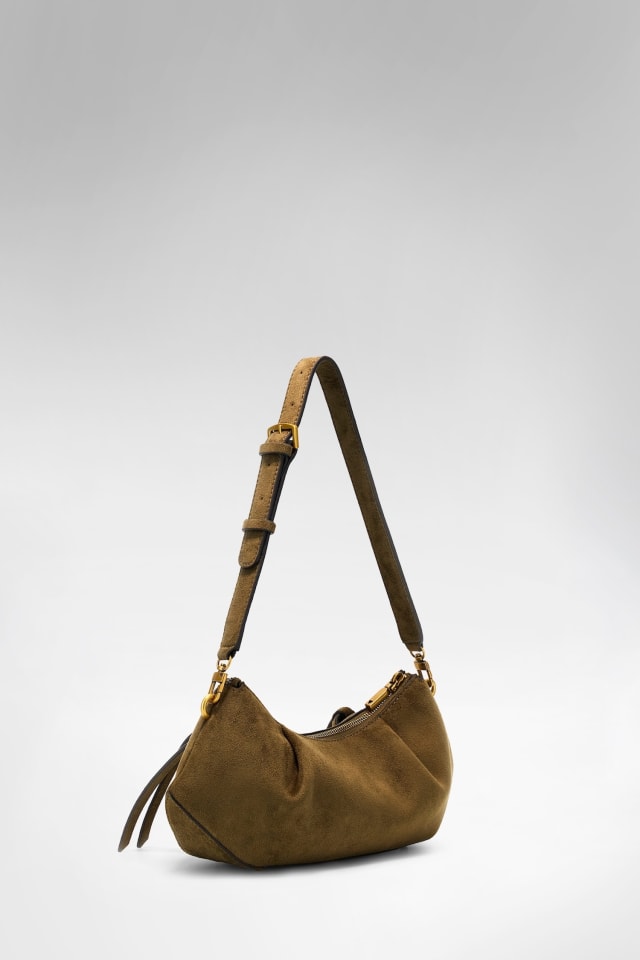 Allegra Wildleder Schultertasche