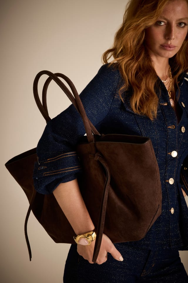 Allegra Wildleder Tote Tasche