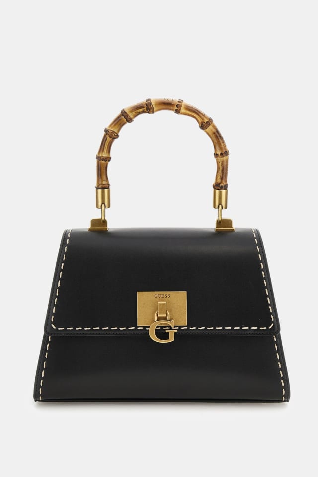 Bolso de mano Stephi con asas de bamb&uacute;