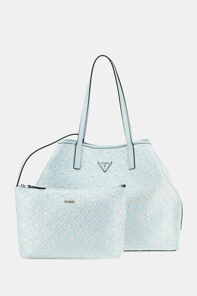 バッグ Vghihgfx GUESS® Geantă maxi Vikky din rafie pentru femei