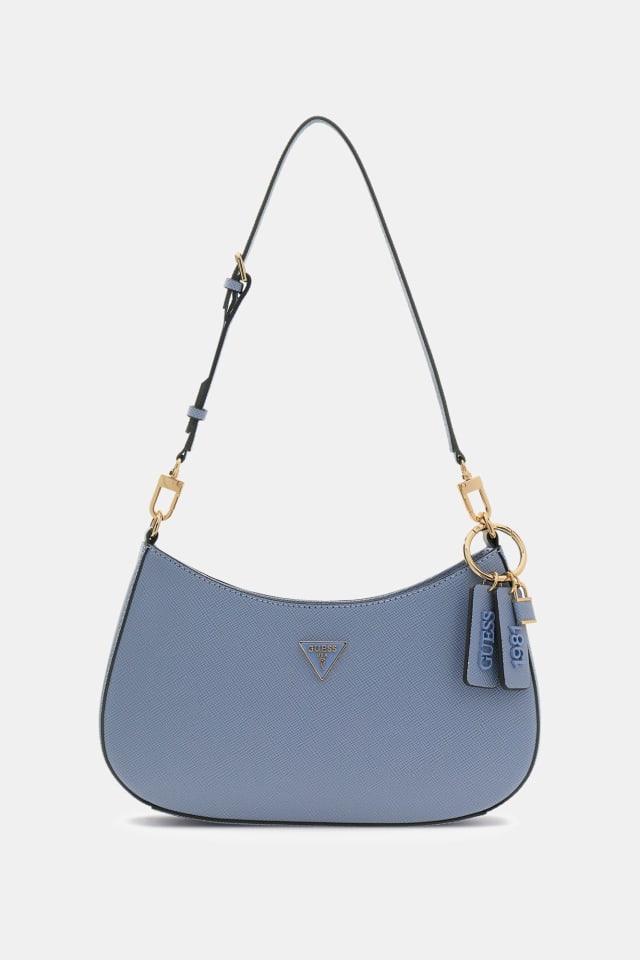 GUESS® Noelle Saffiano omuz çantası Kadın