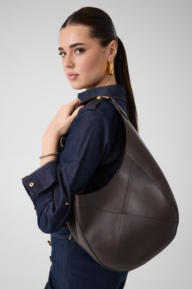 Bolso hobo Pauline de piel auténtica