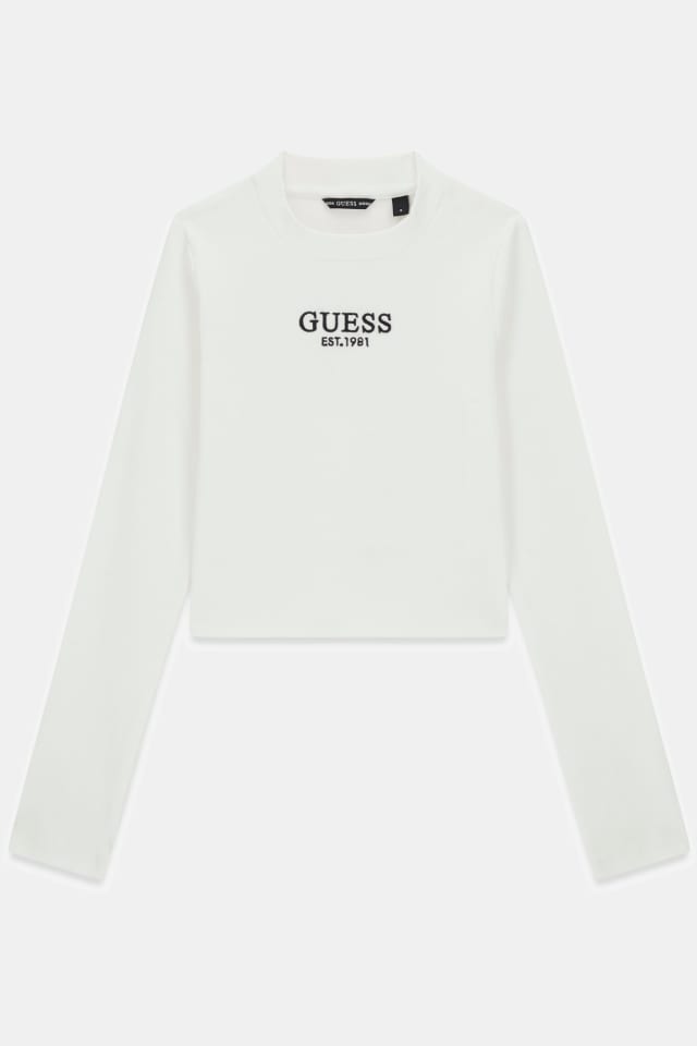 T-shirt stretch em malha canelada