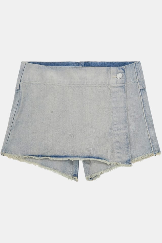 Mini jupe-short en jean