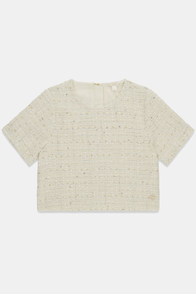 Cropped Tweed-Shirt