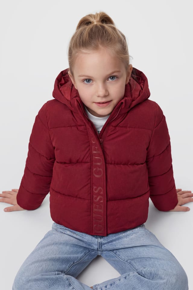 Jaqueta puffer com capuz
