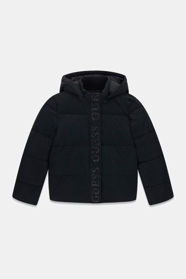 Jaqueta puffer com capuz