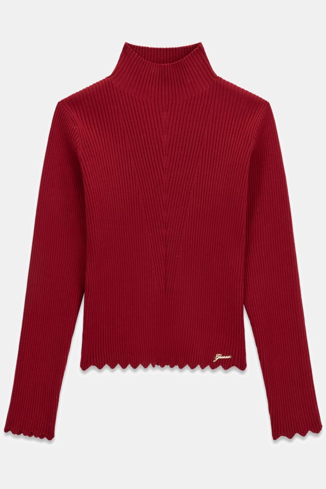 Pullover mit hohem Kragen