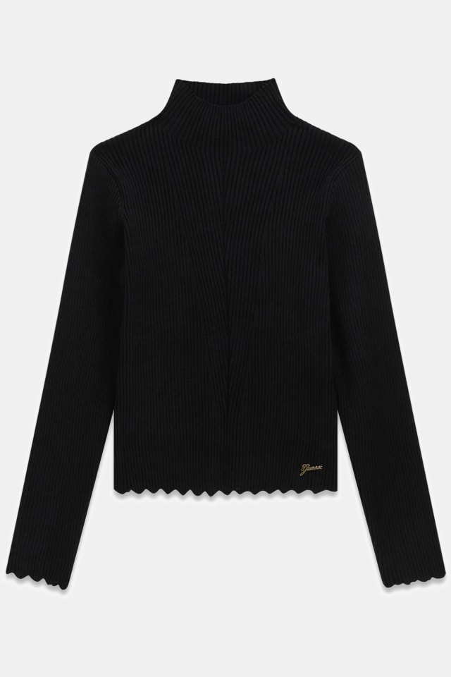 Pullover mit hohem Kragen