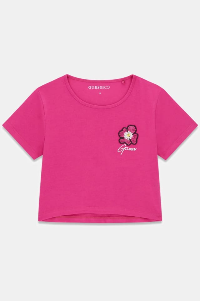Camiseta com miçangas