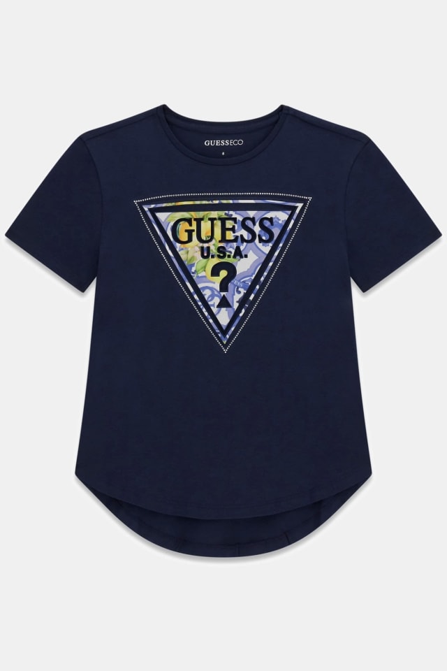 Camiseta com logo em triângulo