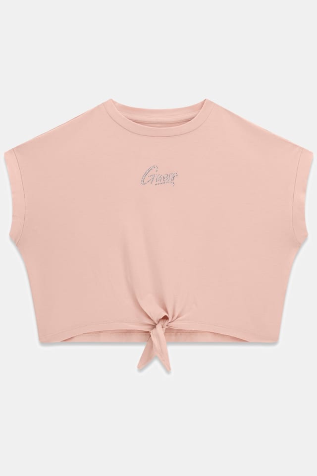 Camiseta corta con nudo