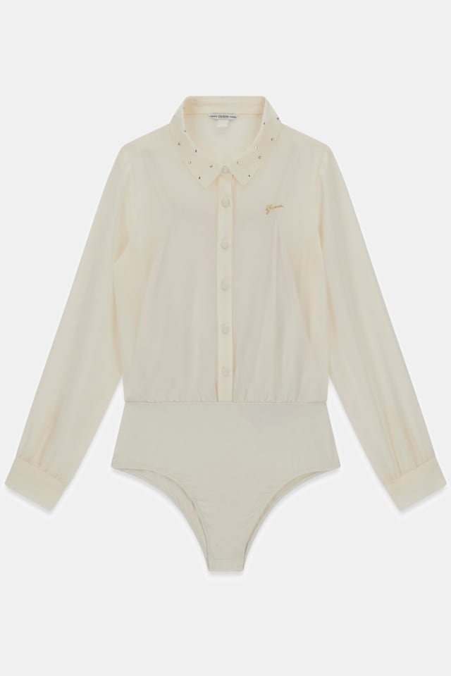 Body de camisa de gasa