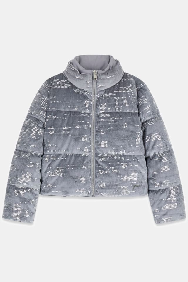 Samt-Steppjacke