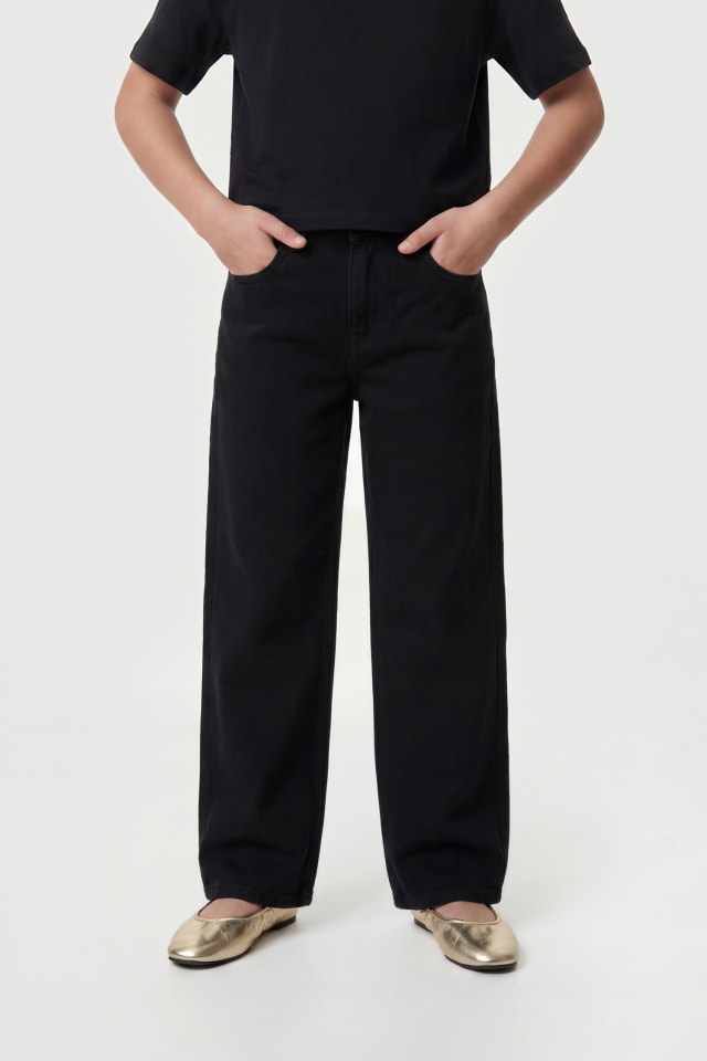 Calças denim Wide-leg