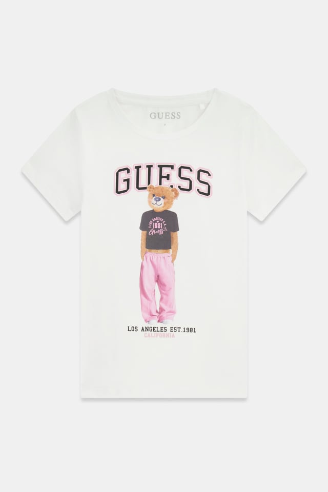 T-shirt com logotipo impresso