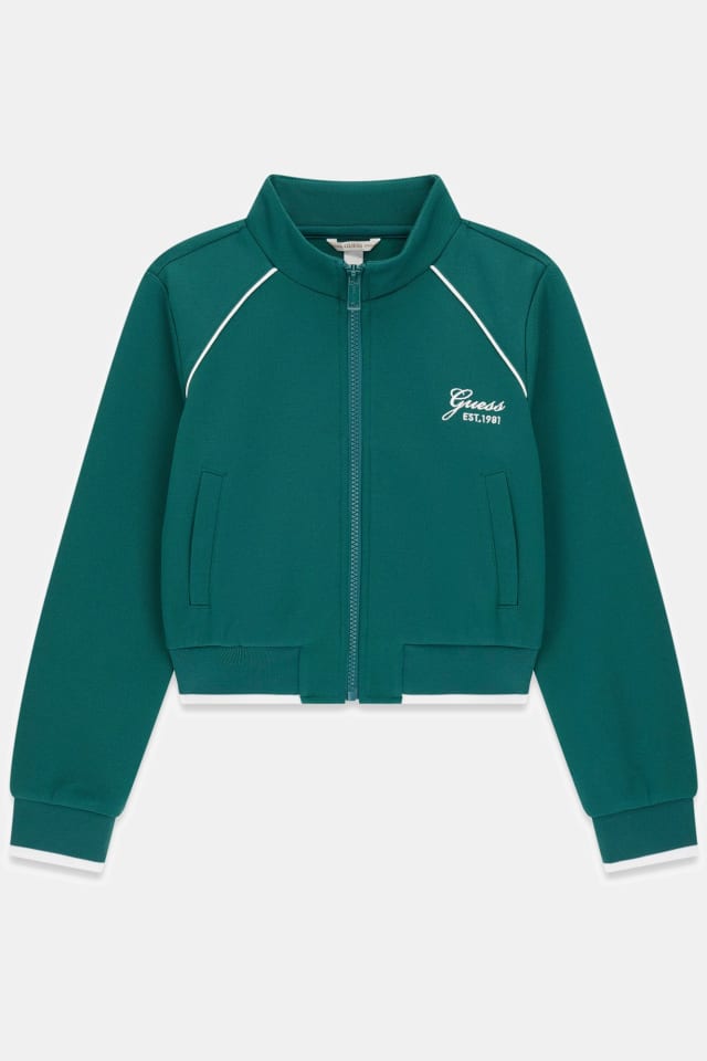 Sweatshirt cropped em piquet