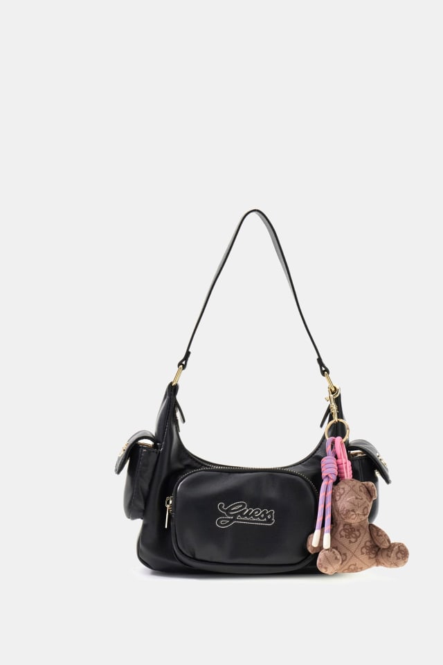 Bolsa de ombro de couro sintético