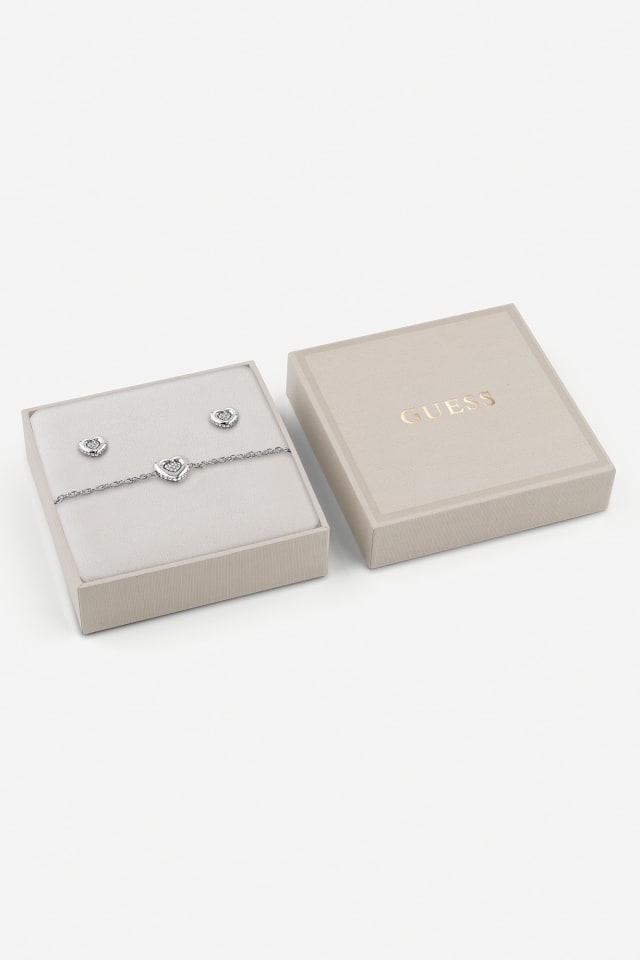 Set bracciale e oricchini L.O.V.E.