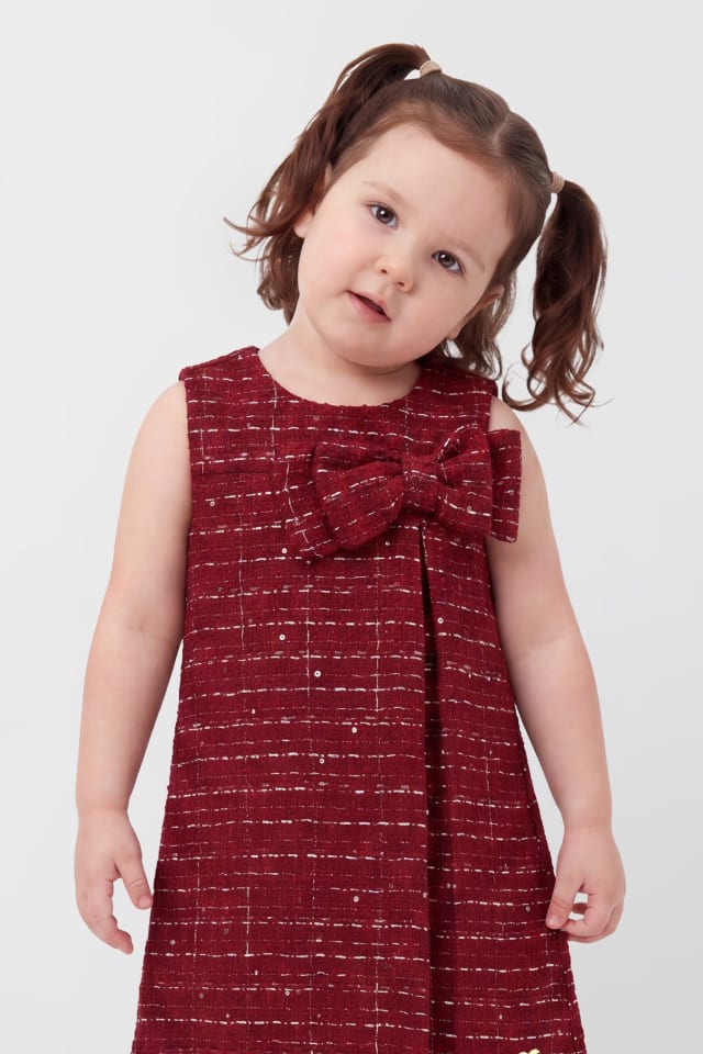 Robe courte en tweed