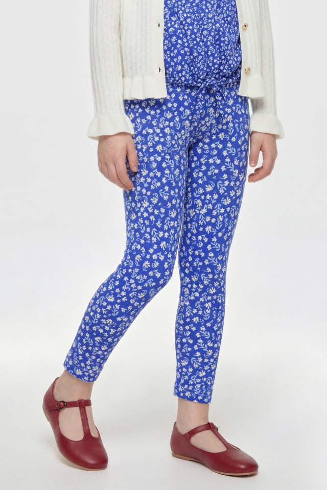 Leggings capri con estampado floral