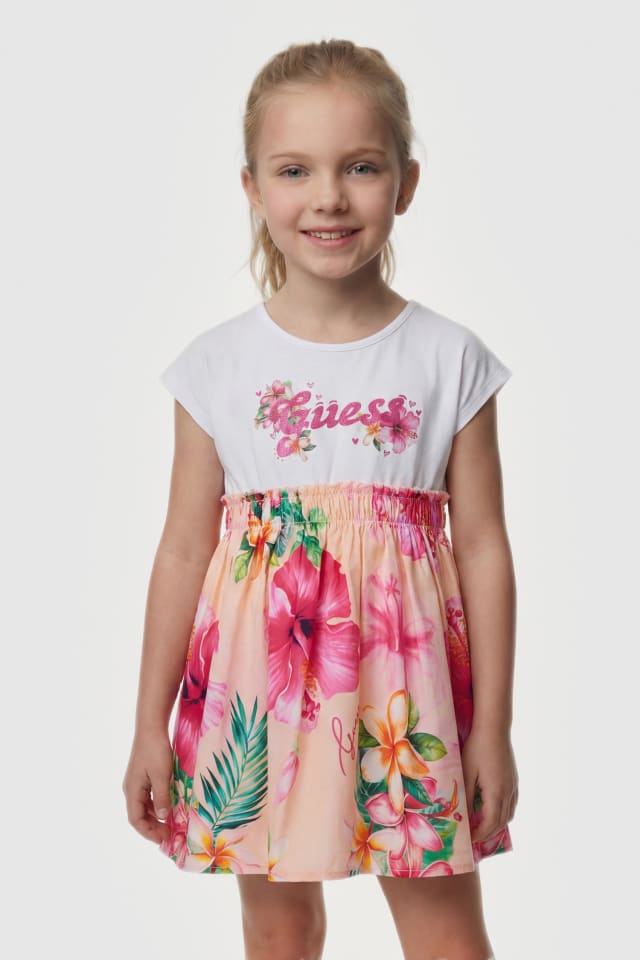 Vestido com logo brilhante
