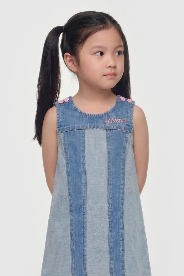 Vestido de denim bordado