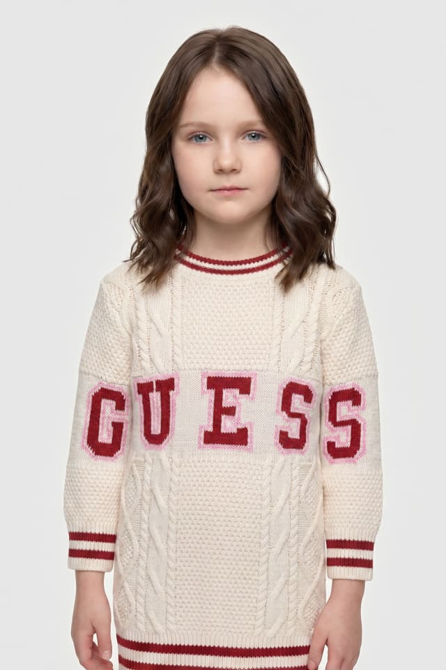 Vestido suéter de mistura de lã