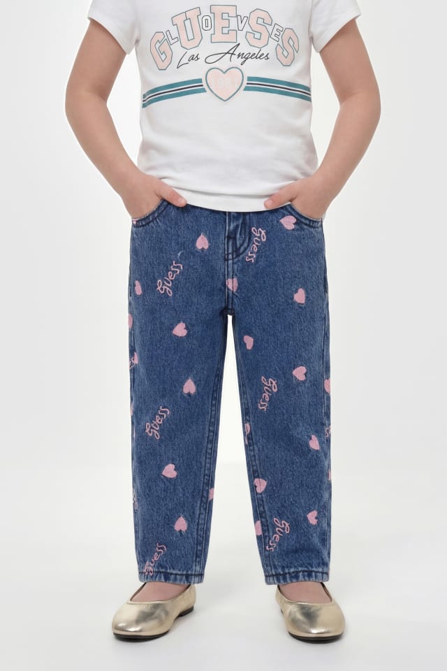 Jeans bordados Mom Fit