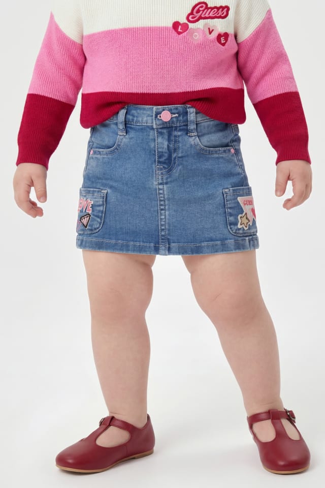 Falda cargo de denim