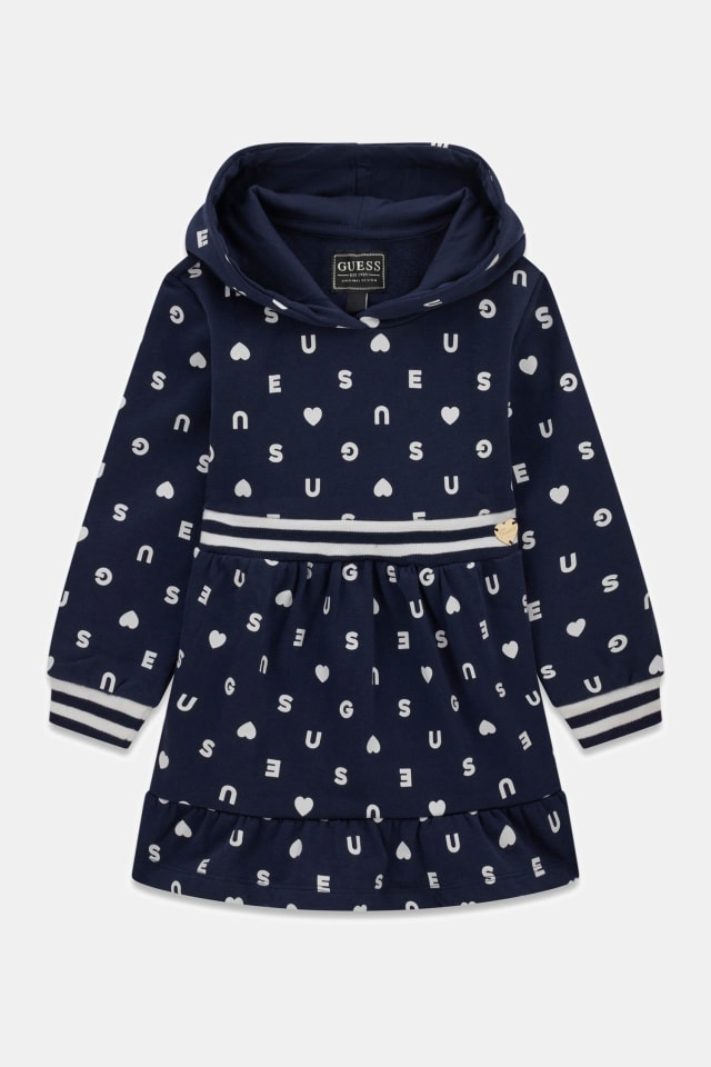 Sweat com capuz com logo all-over dress