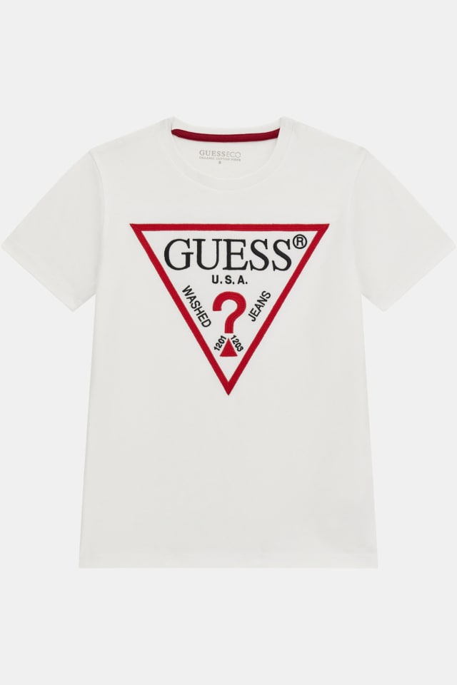 Triangle logo embroidery t-shirt