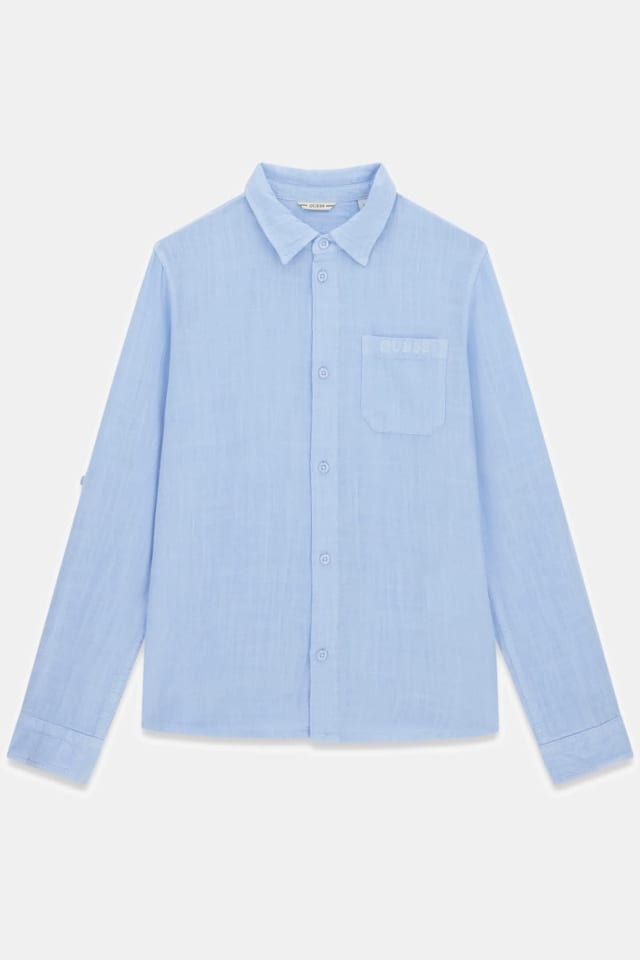 Camisa de mistura de linho