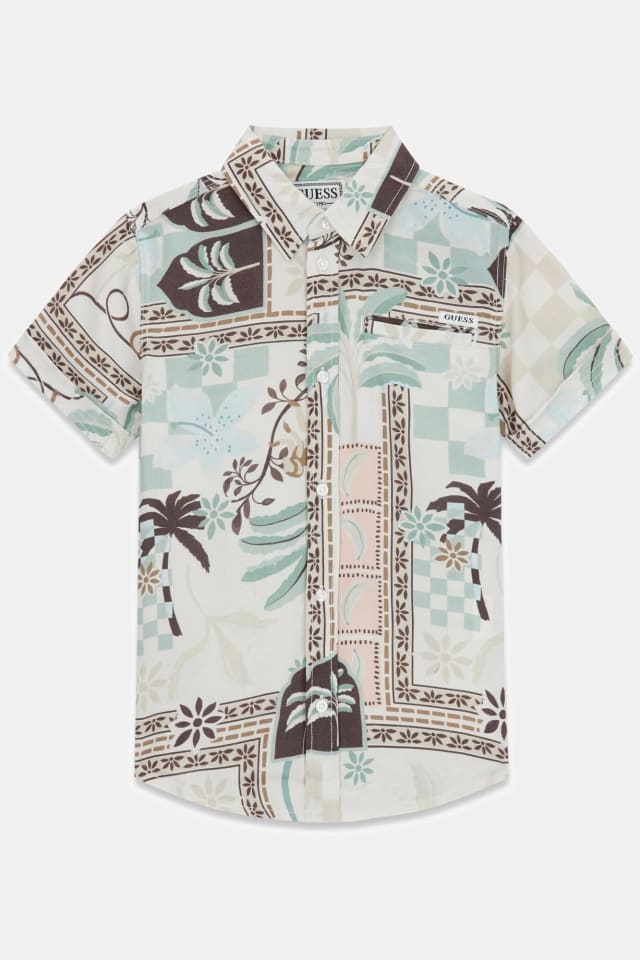 Camisa de popelina de viscosa
