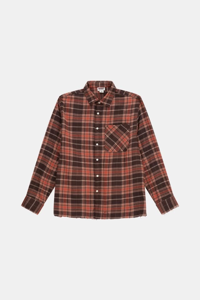 Camisa de franela de cuadros guinga