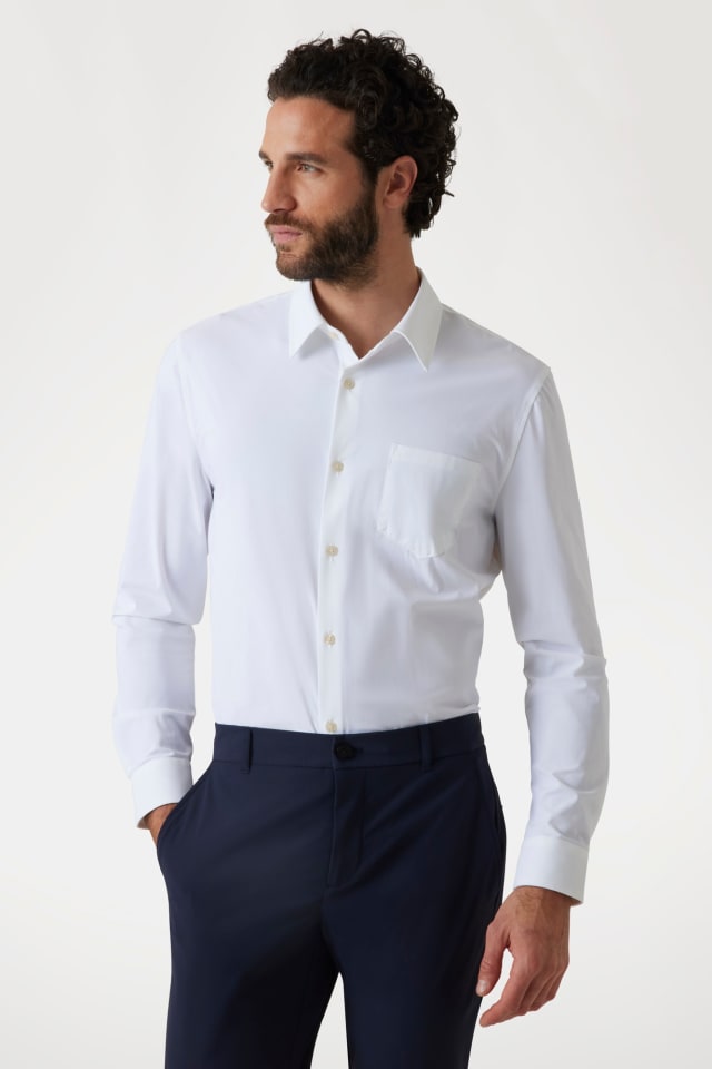 Tech stretch nylon overhemd