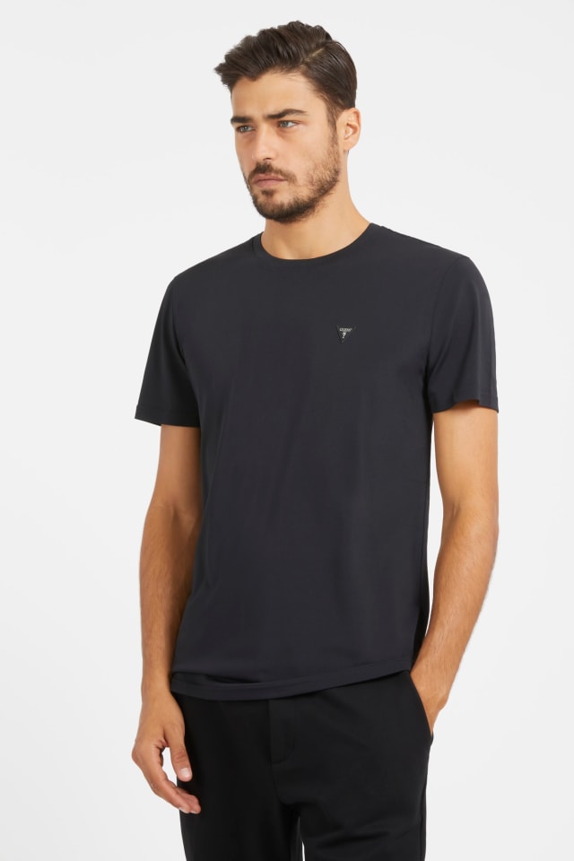 Small triangle logo stretch t-shirt