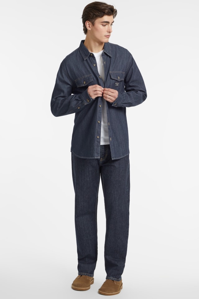 Regular fit denim shirt