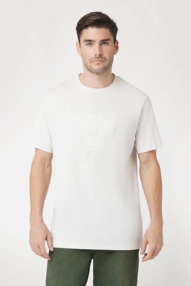 T-shirt med broderet logo