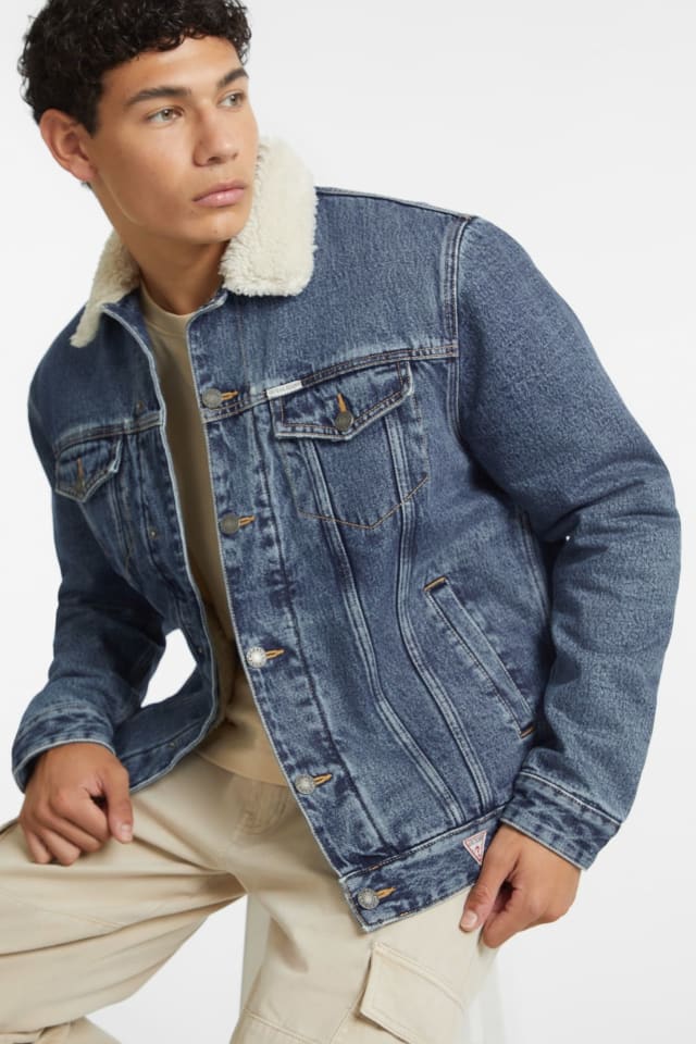 Chaqueta vaquera Trucker con cuello de borreguito