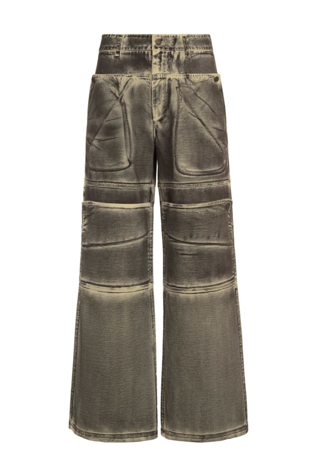 Pantalón ancho de talle alto