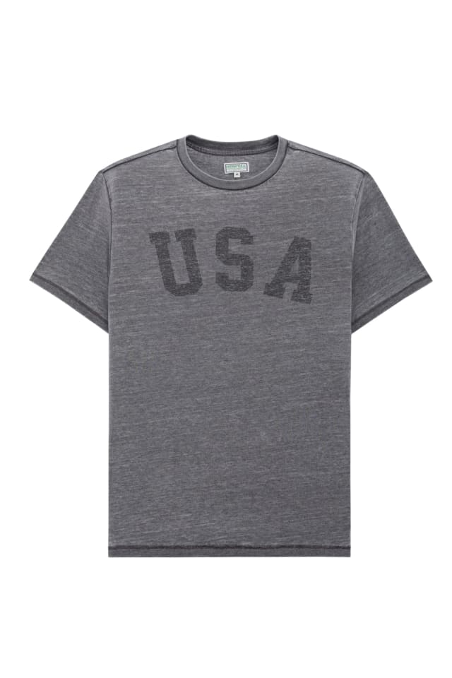 T-shirt estampado desgastado
