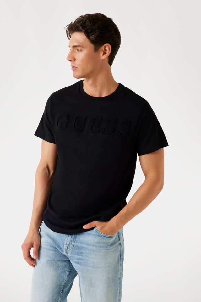 T-Shirt mit Logo-Prägung