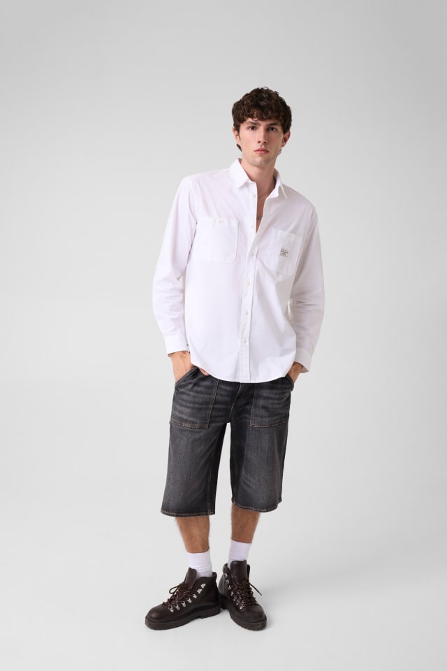 Long-Sleeve Pocket Shirt