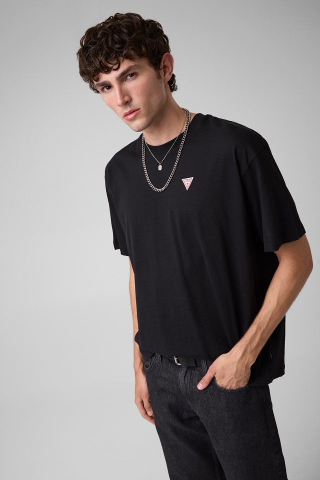 Oversized  T-shirt mini emblema