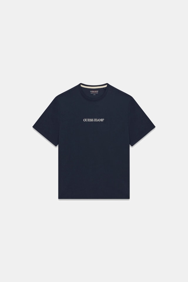 T-shirt z haftowanym logo typu slim