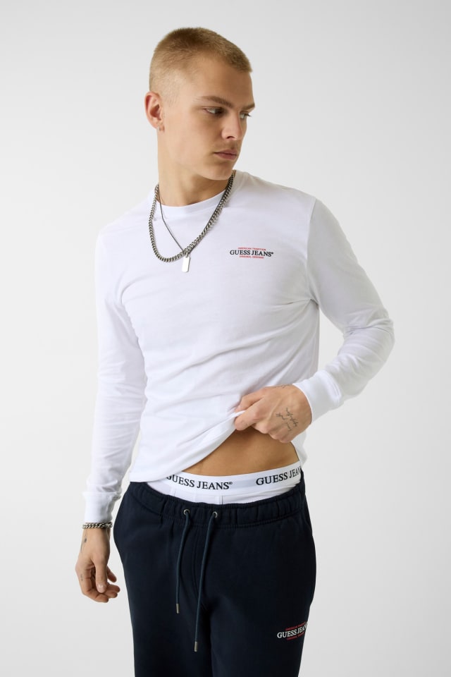 T-shirt slim mangas compridas American Tradition
