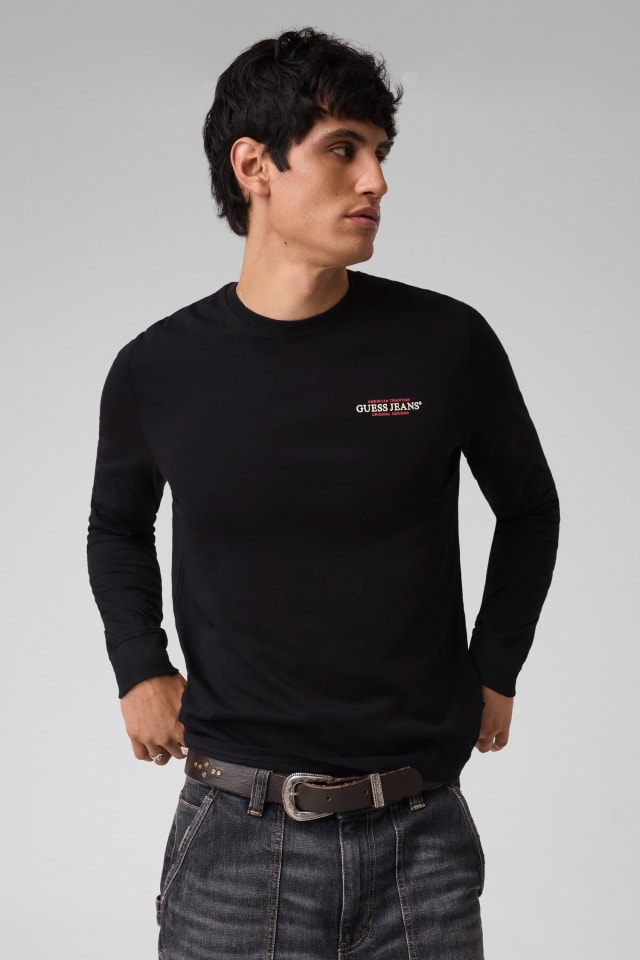 T-shirt slim mangas compridas American Tradition