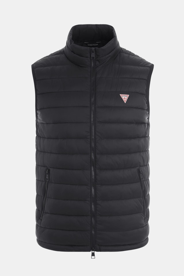 Colete puffer de nylon